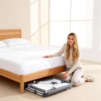 Portable Baby Bassinet Bed with Mosquito Net & Storage Basket