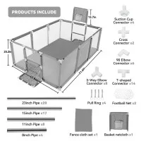 Playpen Large Playpen for twin, with Basketball Hoop, Comes with Bracket and 30 Ball | Large Size (China)
