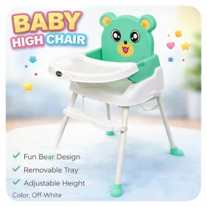 MODEL C-218- Bao Bao Hao Popular High Feeding Chair | Green Color
