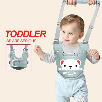 Adjustable Toddler Walking Learning Belt with Soft Cotton Harness 