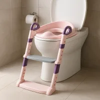 Potty Trainer Commode | With Ladder | Foldable | 2 In 1