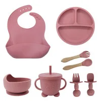 Full Set Kids Eating Set | Full Suction Dinner Set | 8 Pcs Set