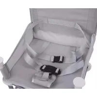 Portable Foldable Baby Chair with Canopy & Feeding Tray (Gray/Black)