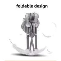 Portable Foldable Baby Chair with Canopy & Feeding Tray (Gray/Black)