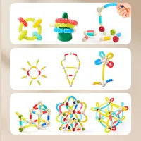 Magnetic Constructor Building Sticks with Flexible Tubes for Kids |
