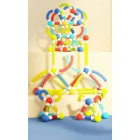 Magnetic Constructor Building Sticks with Flexible Tubes for Kids |
