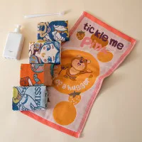Disney Cartoon Cotton Gauze Baby Hand Towel Set - 5 Pack|Size specifications: (length * width cm) 25*50