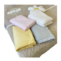 Thick Cotton Baby Blanket – Warm Cartoon Beanie Quilt for Toddlers (43 x 59 Inches) | Autumn Winter Nap Blanket (Pink Horse Design)