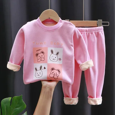 Children's Clothing Top-Bottom Set | For Cool Night and AC Room | Velvet Rabbit