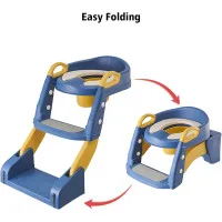Potty Training Seat with Ladder for Kids | Foldable Toilet Training Seat Bangladesh