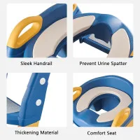 Potty Training Seat with Ladder for Kids | Foldable Toilet Training Seat Bangladesh
