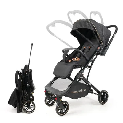 Baobaohao Y8 Baby Stroller – Black Color