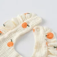 4 Pcs Korean Style Baby Feeding Bib | 0-1 Year | Random Print