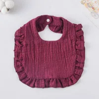 4 Pcs Korean Style Baby Feeding Bib | 0-1 Year | Random Print